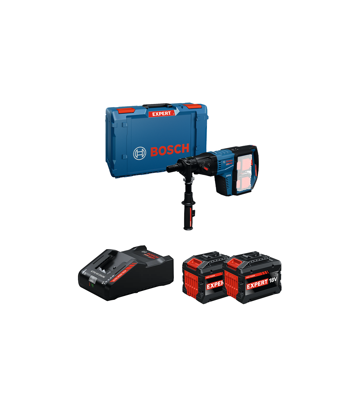 Carotteuse 2x 18V EXPERT EXDB18V2-180 + 2 Batteries EXPERT 15 Ah + 1 Chargeur EXAL18V-160  BOSCH
