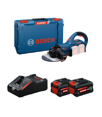Meuleuse / Disqueuse Ø230 mm EXPERT EXWS 18V2-230 P + 2 Batteries EXPERT 8 Ah + 1 Chargeur EXAL18V-160 BOSCH