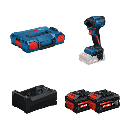 Visseuse à chocs EXPERT EXDR18V-230 + 2 Batteries EXPERT 5,5 Ah + 1 Chargeur GAL 12V/18V-80 BOSCH