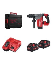 Perforateur SDS Plus 18V M18 ONEFHPX-552X + 2 batteries HB 5,5 Ah + chargeur M12-18 FC MILWAUKEE