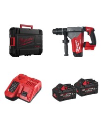 Perforateur SDS Plus 18V M18 ONEFHPX-802X + 2 batteries M18 FB8 8 Ah + chargeur M12-18 FC MILWAUKEE