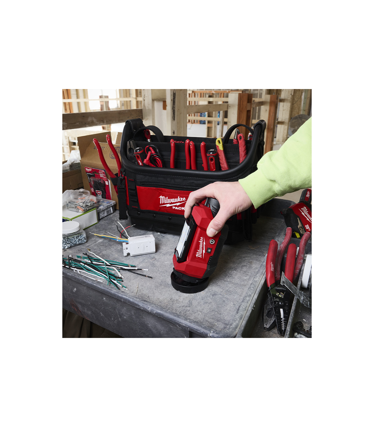Projecteur éclairage de zone packout M12 ALIP-0 MILWAUKEE