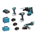 Pack de 4 machines 18V DLX4195JX1 (DGA504 + DHP489 + DHR243 + DTD173) MAKITA