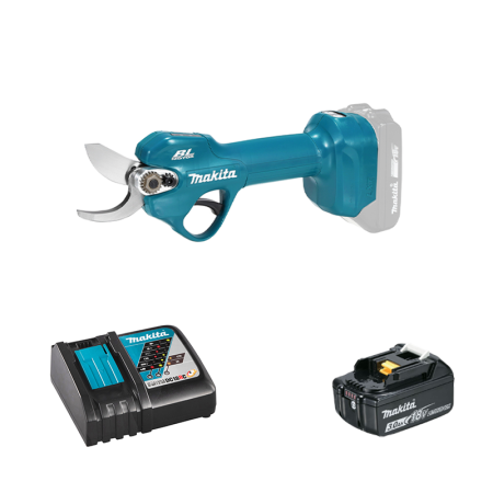 Sécateur 18V 30mm DUP181Z + 1 batterie BL1830B 18V 3 Ah + chargeur rapide DC18RC MAKITA