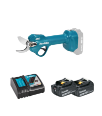 Sécateur 18V 30mm DUP181Z + 2 batteries BL1830B 18V 3 Ah + chargeur rapide DC18RC MAKITA
