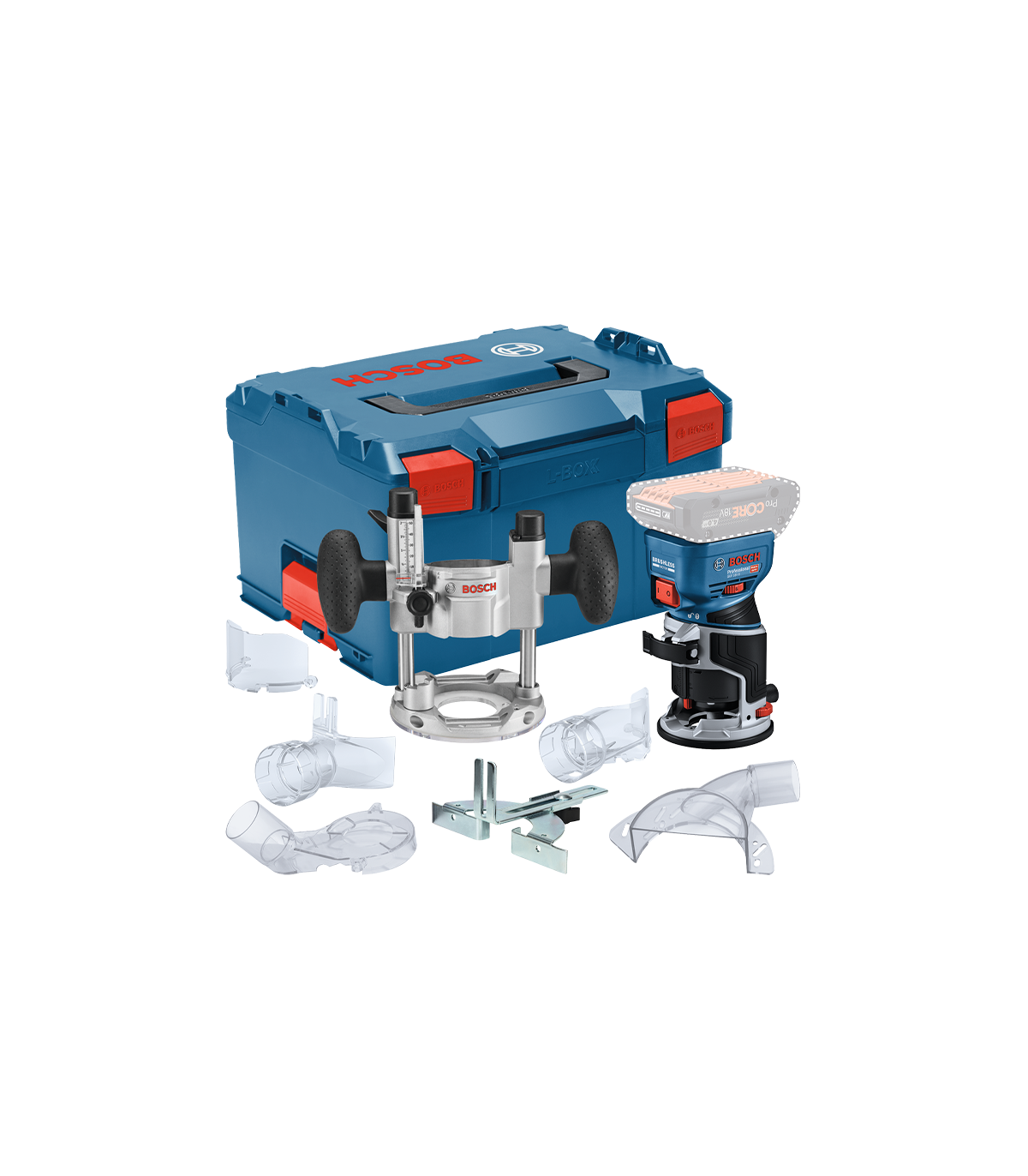 Affleureuse GKF 18V-8 + 1 batterie ProCore 18V 4 Ah + Chargeur GAL 18V-40 BOSCH