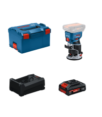 Affleureuse GKF 18V-8 + 1 Batterie EXPERT 4 Ah + 1 Chargeur GAL 12V/18V-80 BOSCH