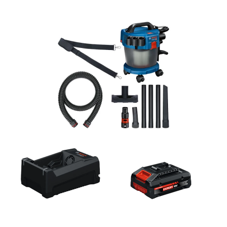 Aspirateur sans fil GAS 18V-10L + 1 Batterie EXPERT 4 Ah + 1 Chargeur GAL 12V/18V-80 BOSCH