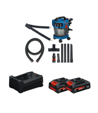 Aspirateur sans fil GAS 18V-10L + 2 Batteries EXPERT 4 Ah + 1 Chargeur GAL 12V/18V-80 BOSCH