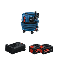 Aspirateur GAS 18V-12 MC + 2 Batteries EXPERT 5,5 Ah + 1 Chargeur GAL 12V/18V-80 BOSCH