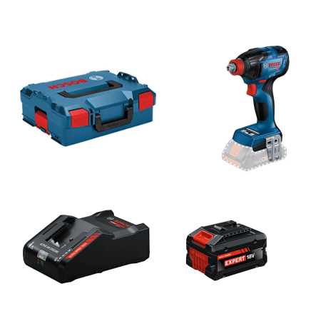 Visseuse à chocs / boulonneuse GDX 18V-210 C + 1 Batterie EXPERT 8 Ah + 1 Chargeur EXAL18V-160 BOSCH
