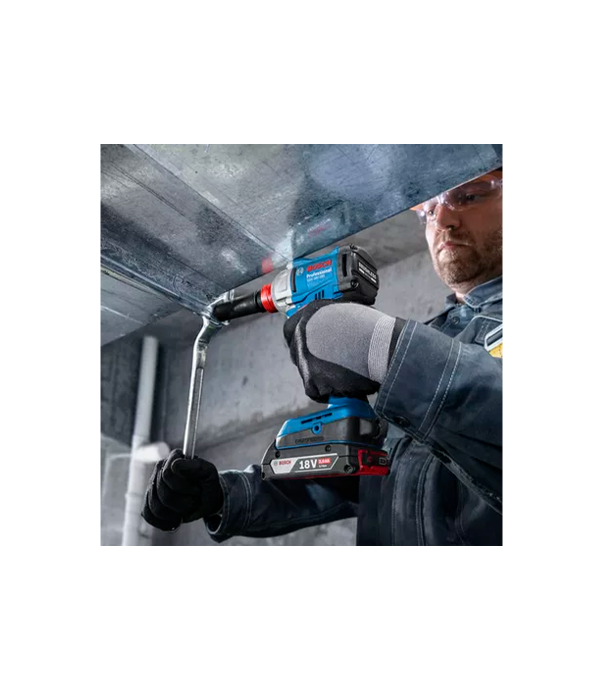 Visseuse à chocs / boulonneuse GDX 18V-285 + 1 batterie Procore 18V 4 Ah + 1 chargeur GAL 18V-40 BOSCH