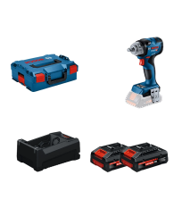 Boulonneuse GDS 18V-330 HC + 2 Batteries EXPERT 4 Ah + 1 Chargeur GAL 12V/18V-80 BOSCH