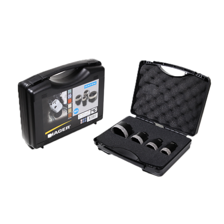 Coffret de 4 scies trépans diamant DIAGER