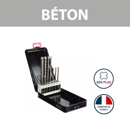 Coffret de 7 forets béton SDS PLUS ROCKFASTER DIAGER