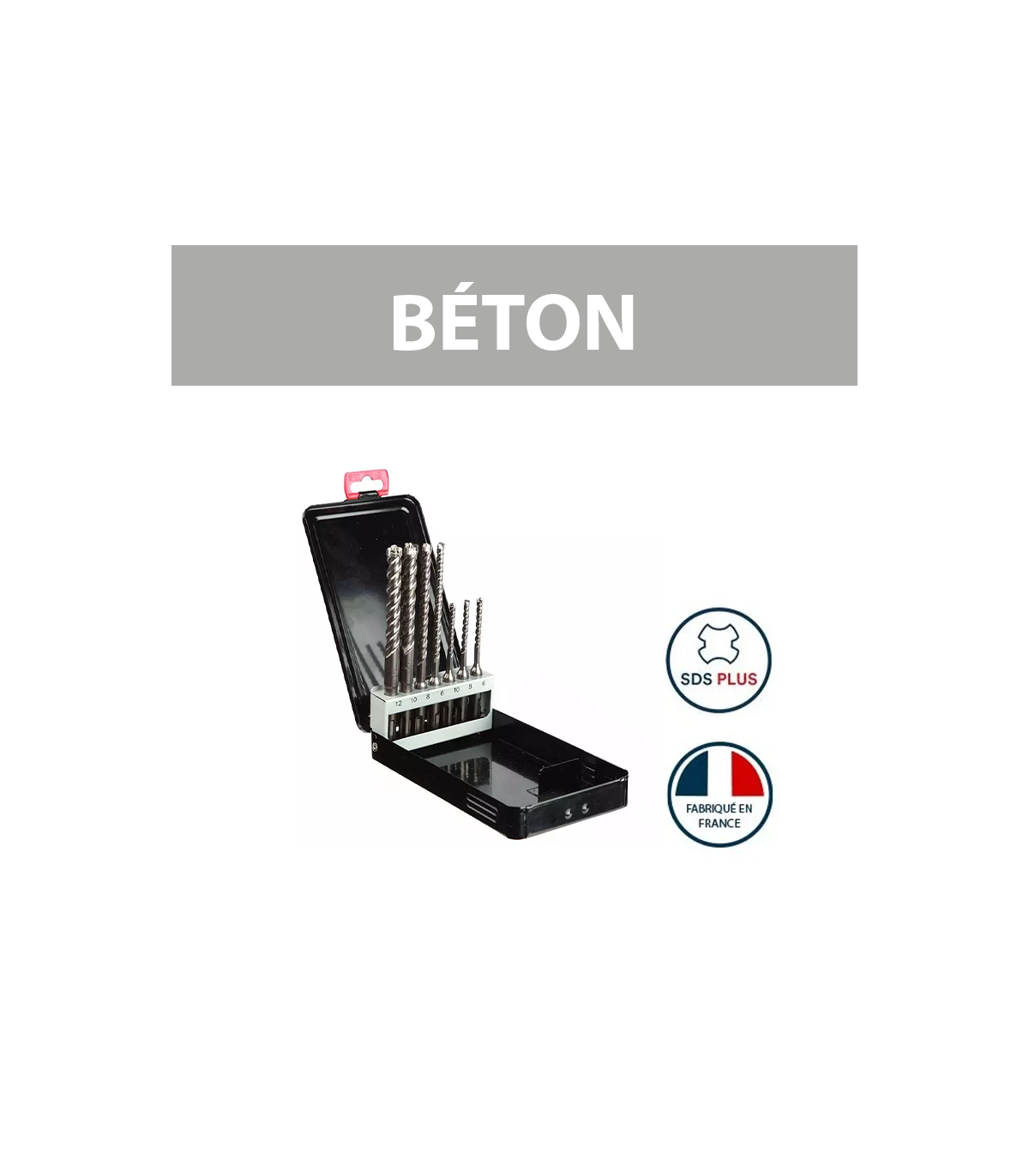 Coffret de 7 forets béton SDS PLUS ROCKFASTER DIAGER