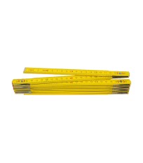 Mesure pliante bois jaune 2m WILMART
