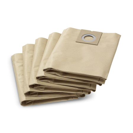 Lot de 5 Sacs filtrants papier pour aspirateur NT 27/1 KARCHER