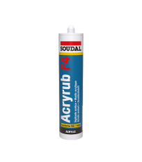Mastic acrylique "ACRYRUB F4" Chêne 300ml SOUDAL