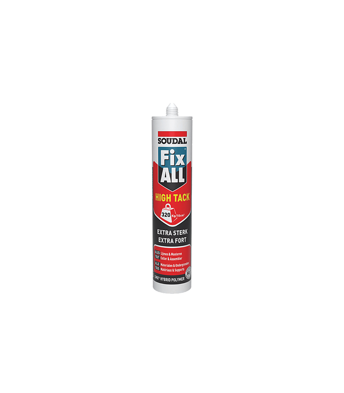 Colle polymère hybride SMX Fix All High Tack Blanc 290ml SOUDAL