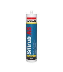 Mastic sanitaire acétique Silirub AS Blanc 300ml SOUDAL