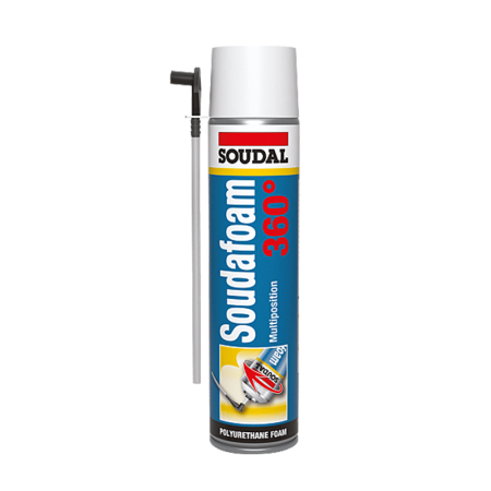 Mousse PU expansive Soudafoam 360° 500ml SOUDAL