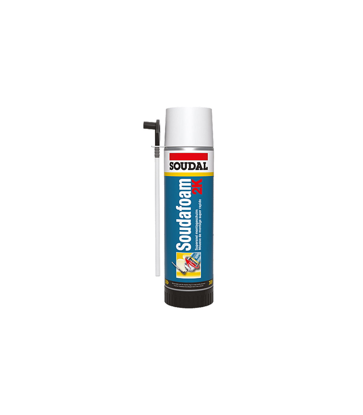 Mousse PU expansive bi-composant Soudafoam 2K 400ml SOUDAL