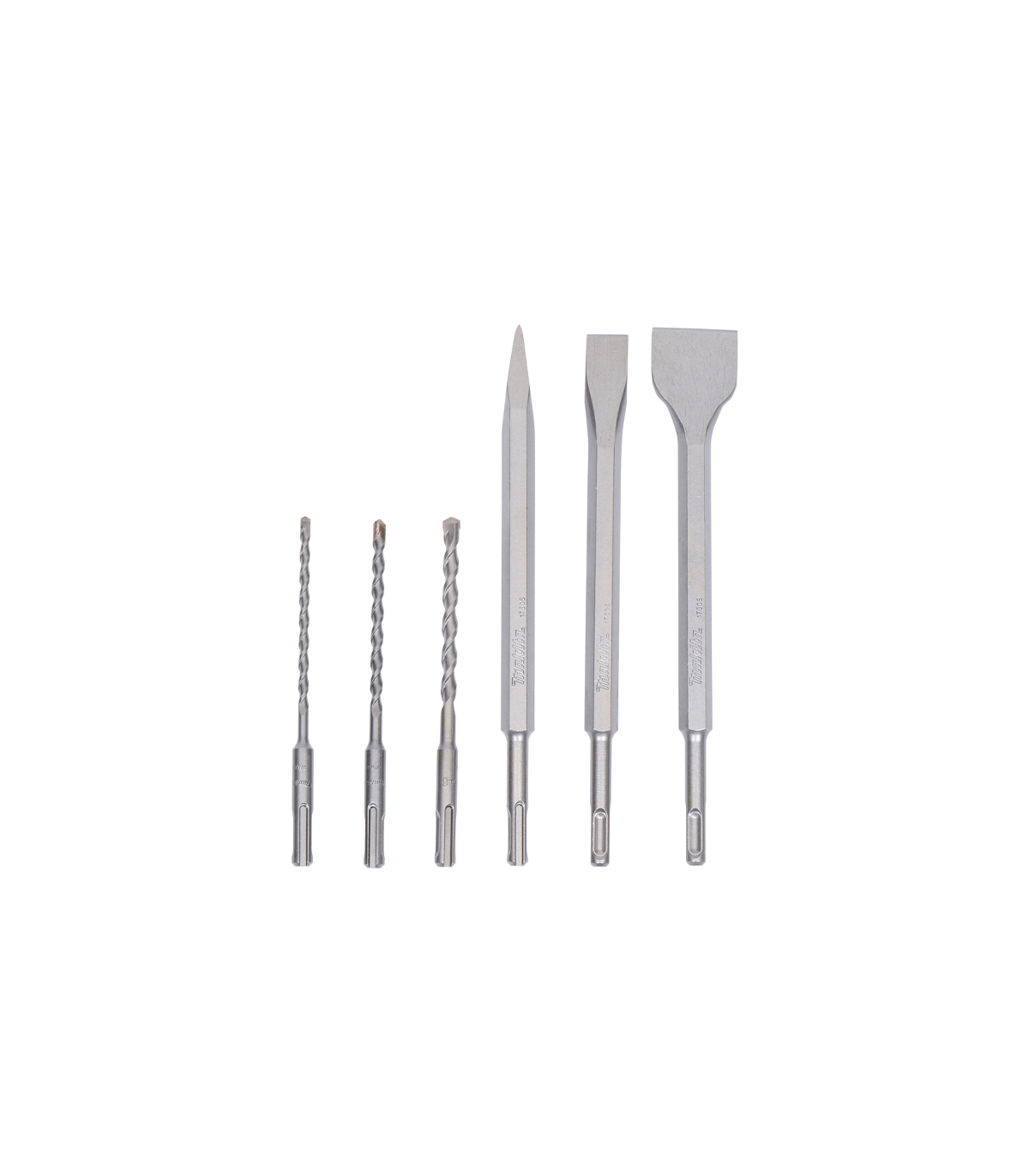 Coffret 3 forets + 3 outils burinage SDS-PLUS MAKITA