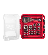 Coffret 25 pièces clé à cliquet compact 1/4" MILWAUKEE