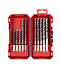 Coffret de 10 forets béton MX4 4 taillants SDS-Plus Ø5-12mm MILWAUKEE