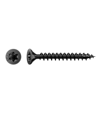 Vis à bois tête fraisée Torx acier noir SPAX