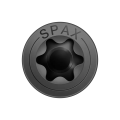 Vis à bois tête fraisée Torx acier noir SPAX