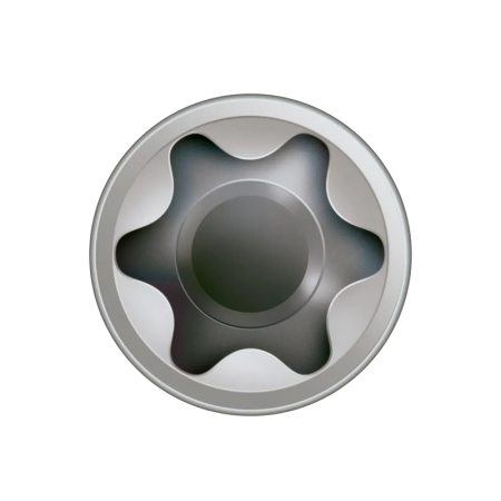 Vis de terrasse tête cylindrique Torx inox A4 Ø6mm SPAX
