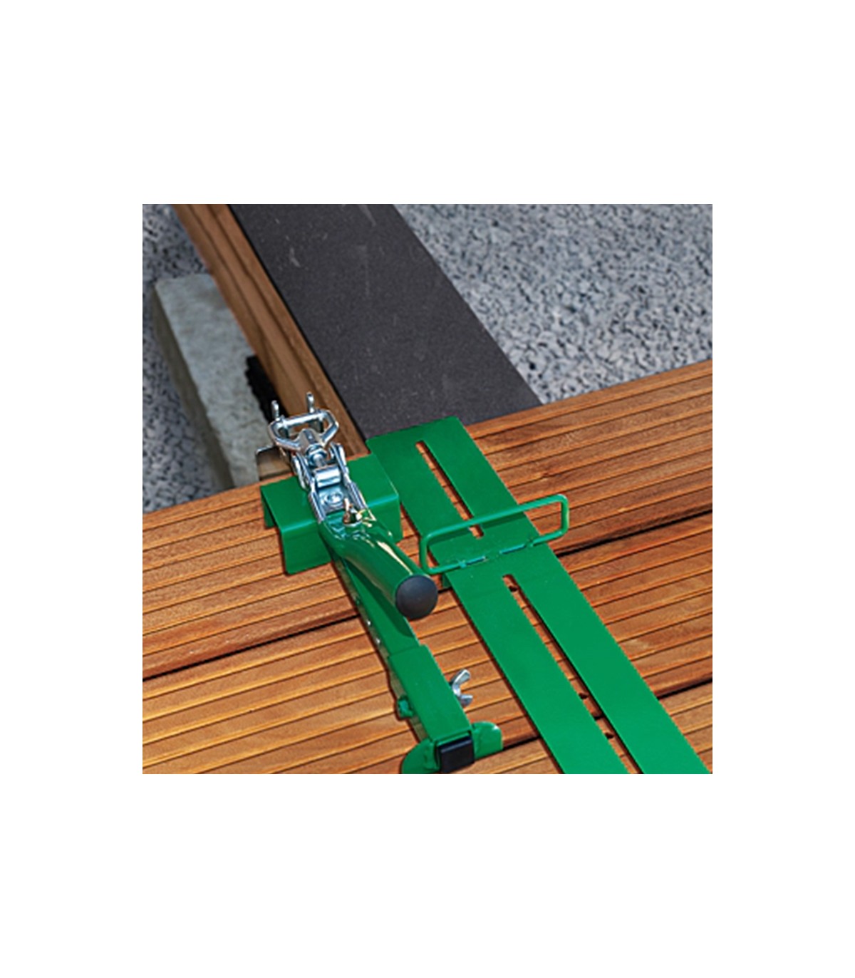Coffret redresseur et espaceur de lame pour terrasse SPAX