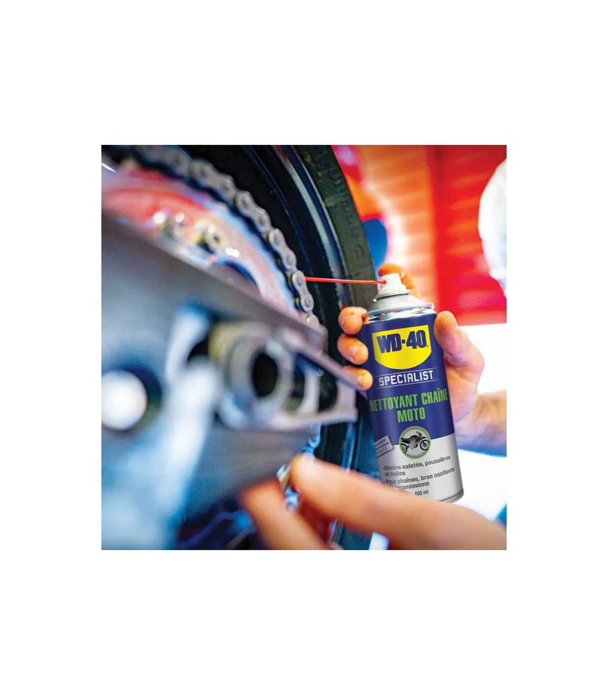 Nettoyant dégraissant chaîne moto SPECIALIST 400 ml WD-40