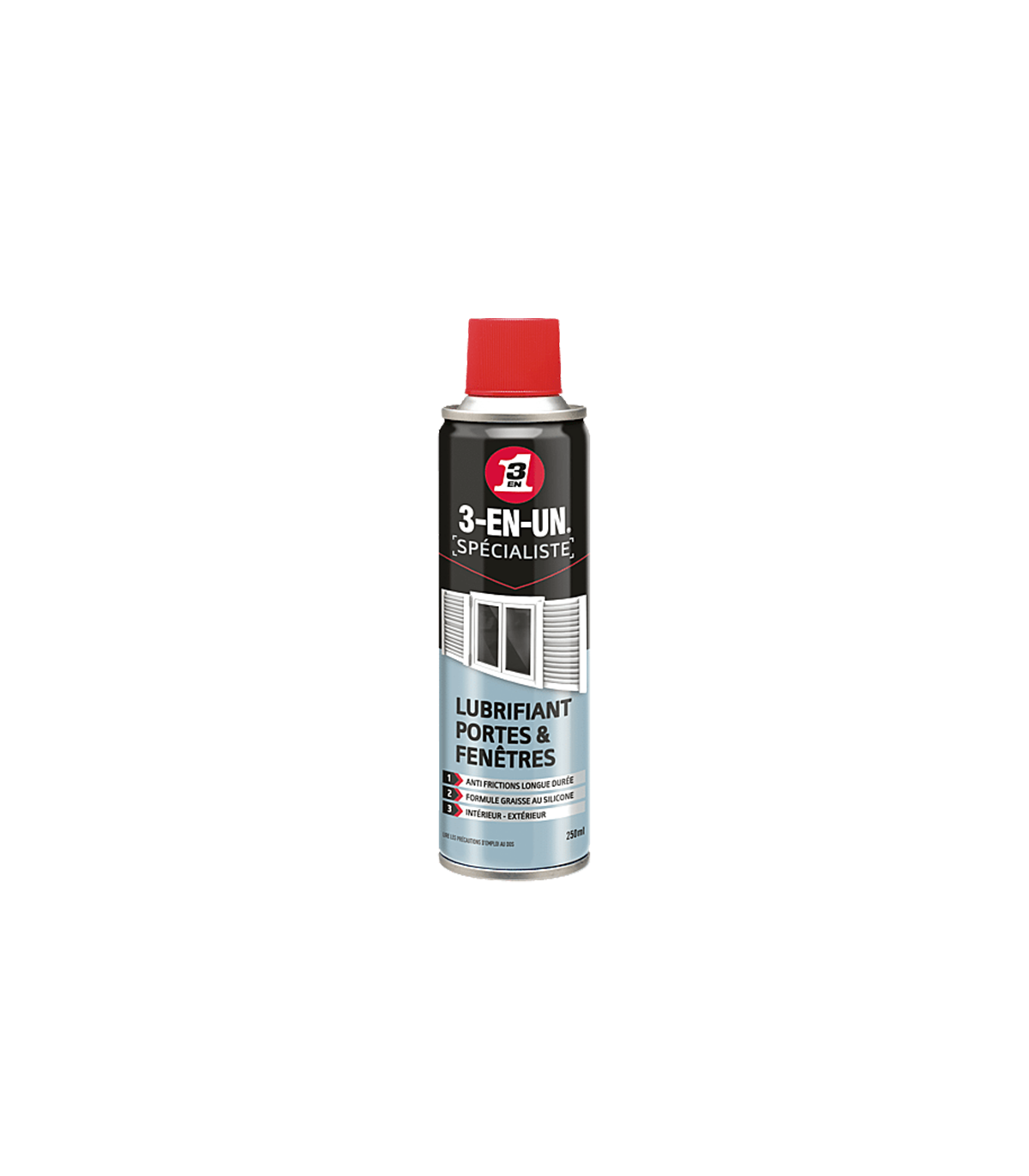 Lubrifiant 3 en 1 portes et fenêtres 250ml SPECIALIST