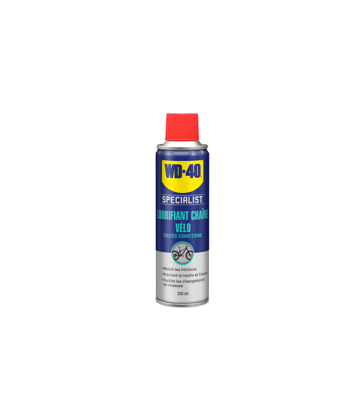 Lubrifiant chaîne vélo toutes conditions 250ml SPECIALIST WD-40