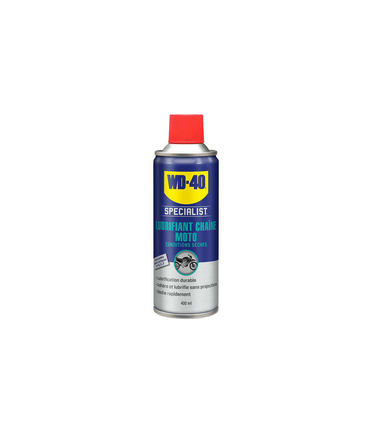 Lubrifiant chaîne moto conditions sèches 400ml SPECIALIST WD-40