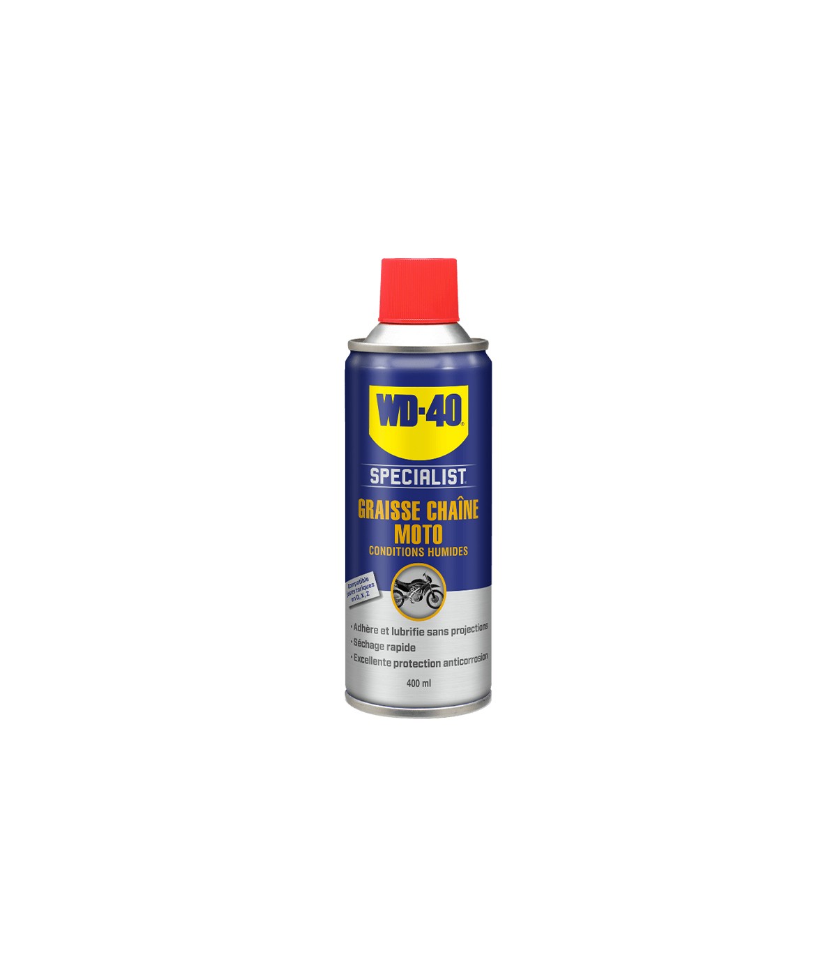 Graisse pour chaîne de moto conditions humides SPECIALIST WD-40