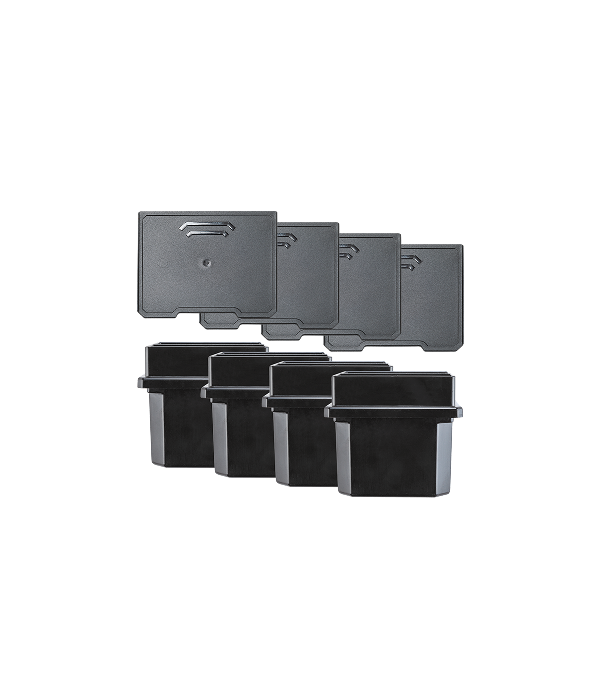 Lot de 4 bacs de rangement + 4 séparateurs pour P-91045 MAKITA