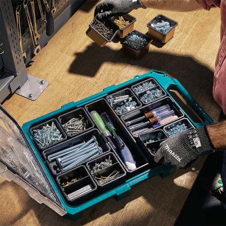 Lot de 4 bacs de rangement + 4 séparateurs pour P-91045 MAKITA