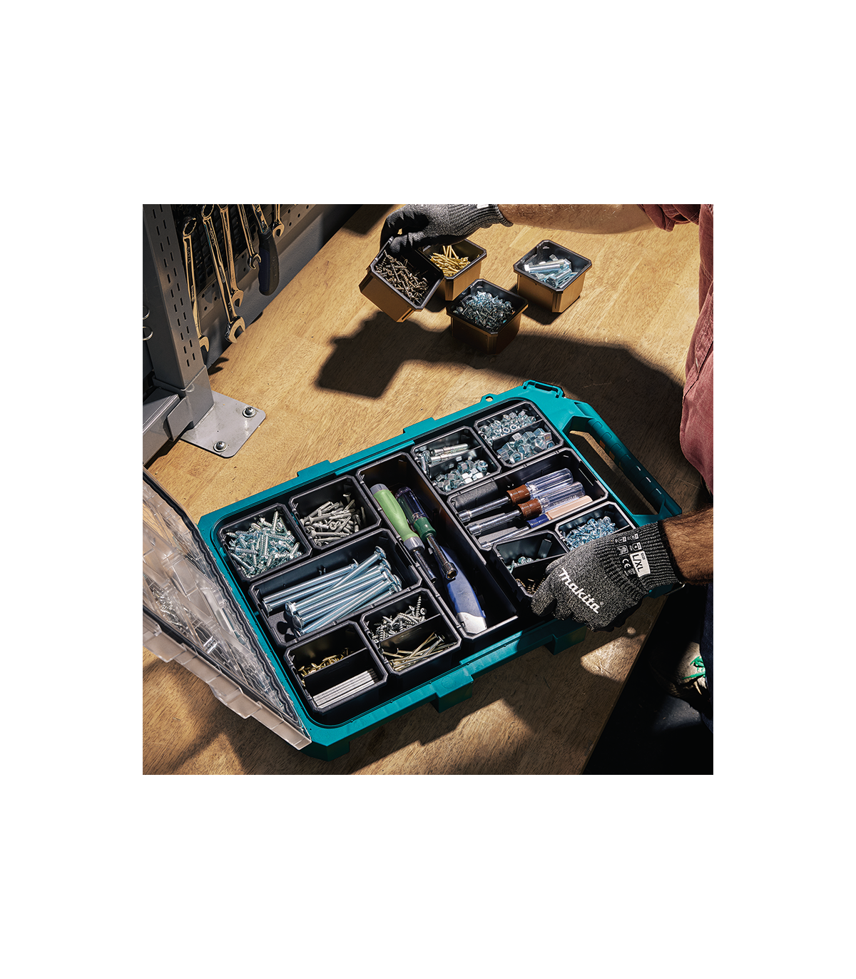 Lot de 4 bacs de rangement + 4 séparateurs pour P-91045 MAKITA