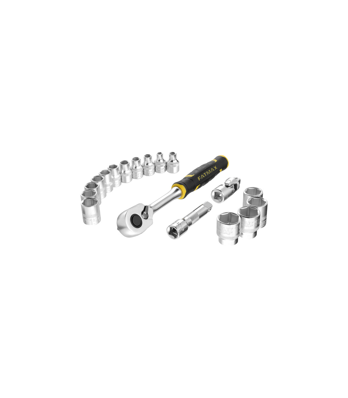 Coffret de 18 pièces de douilles 3/8" STAKBOX M FATMAX STANLEY