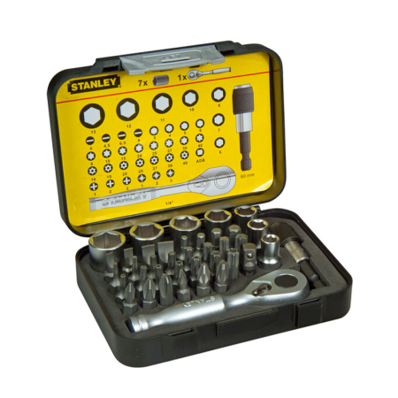 Coffret 39 pièces jeu d'embouts expert pro 1/4" STANLEY