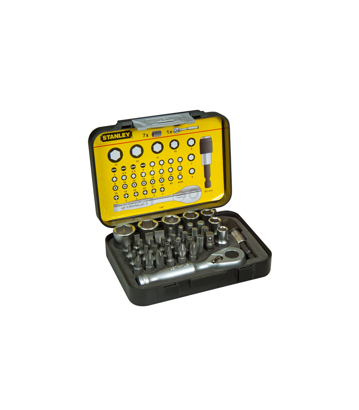 Coffret 39 pièces jeu d'embouts expert pro 1/4" STANLEY