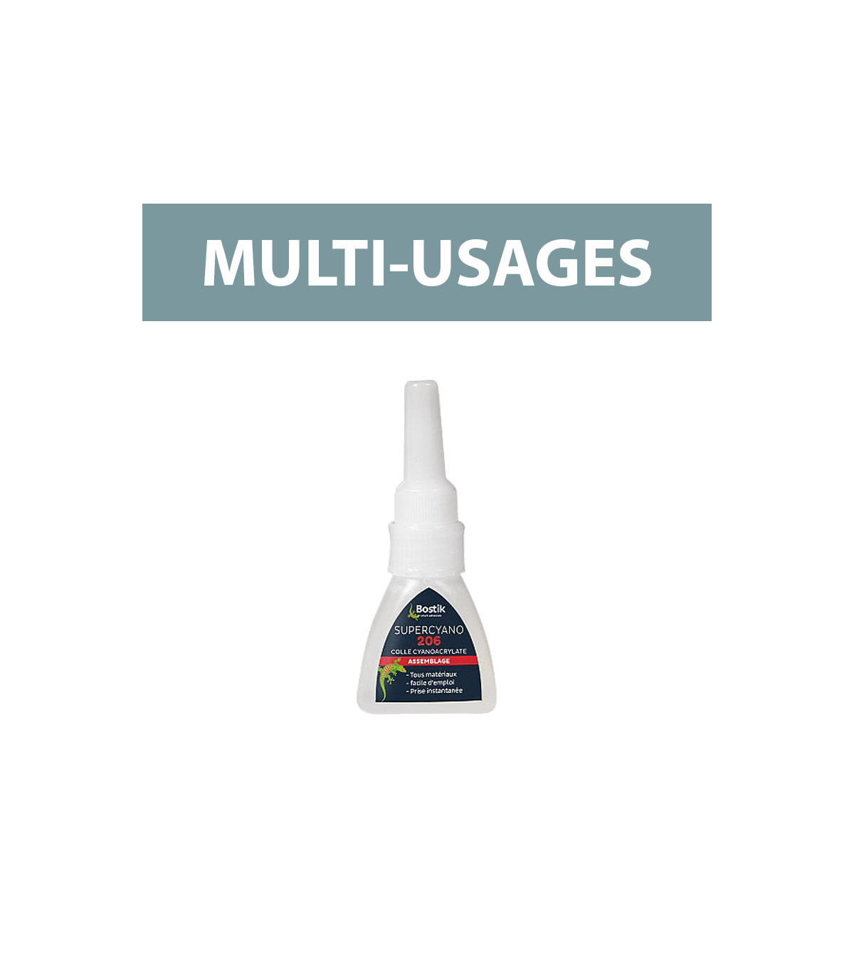 Colle cyanoacrylate Supercyano 206 20g BOSTIK