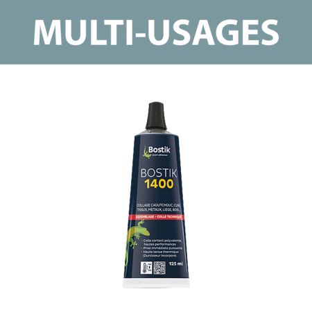 Colle contact liquide 1400 multi usages 125ml BOSTIK