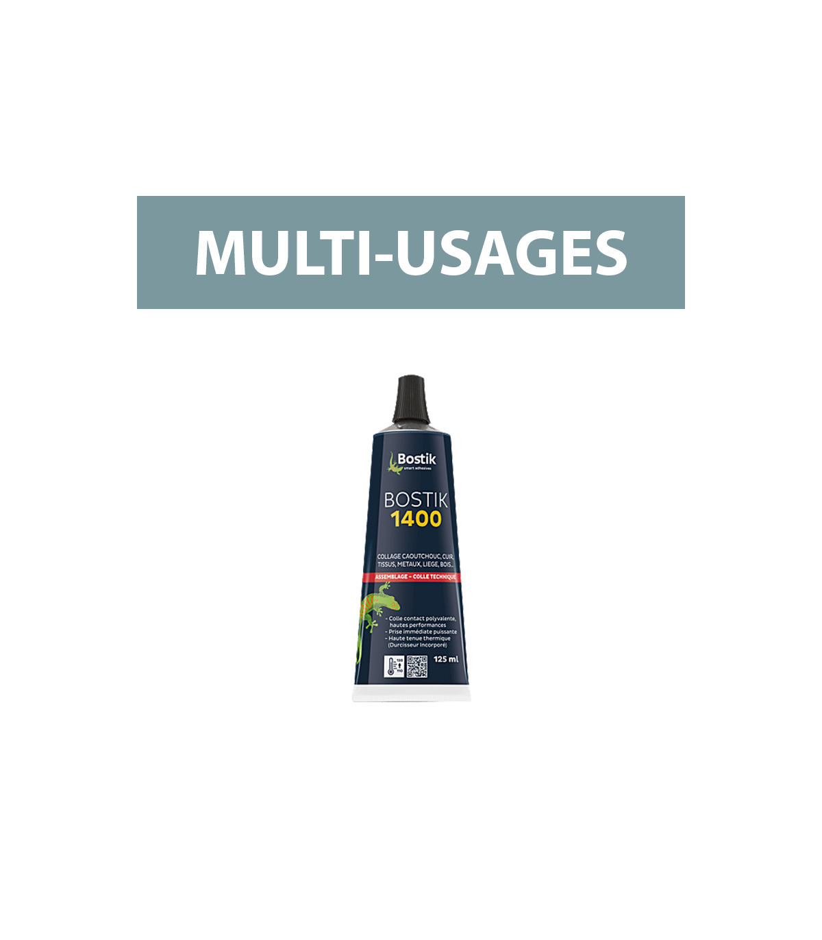 Colle contact liquide 1400 multi usages 125ml BOSTIK