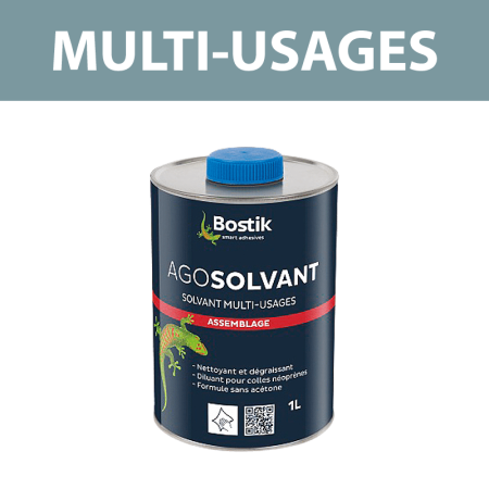 Nettoyant diluant pour colle néoprène AgoSolvant 1L BOSTIK