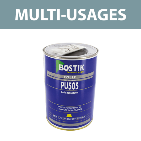 Colle sols et murs bi-composante "PU 505" 1kg BOSTIK